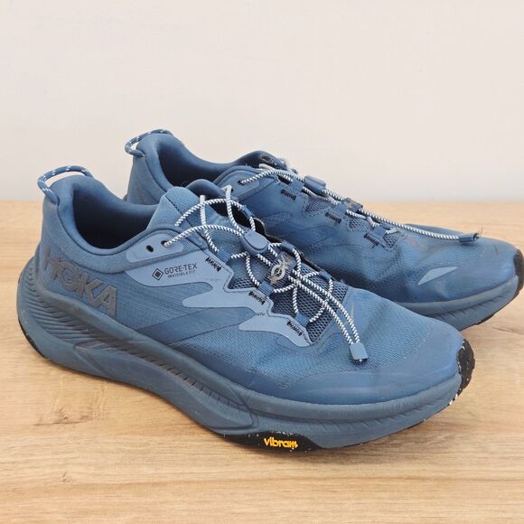 Hoka Mens Transport GTX GORE-TEX Shoes 11D Blue Sneakers Running‎ ~ No Insoles main image 7